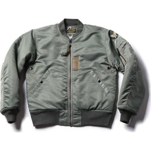 Bronson Repro USAF 1955 MA-1 Flight Jacket 50s Winter Men Military Bomber Coat