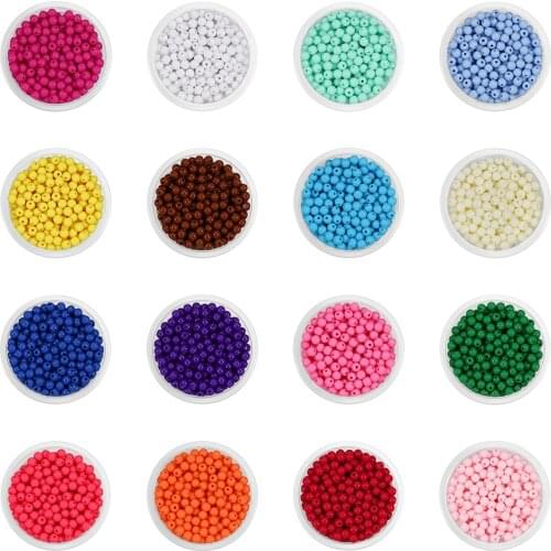 10-200pcs Mixed Acrylic Plastic Smooth Round Ball Spacer Beads 6 8 10 12 14 16 18 20MM Pick Size For Jewelry Making Accessories