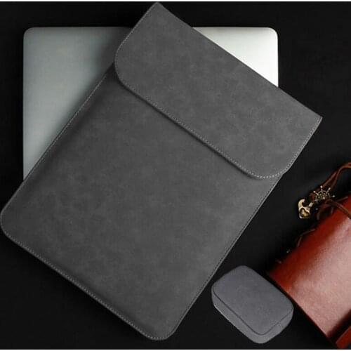 PU Leather Laptop Sleeve Bag For Macbook Air Pro Retina 11 12 13 Mac book 15 touch bar 2018 Case For Xiaomi 15.6 Women Men Cover