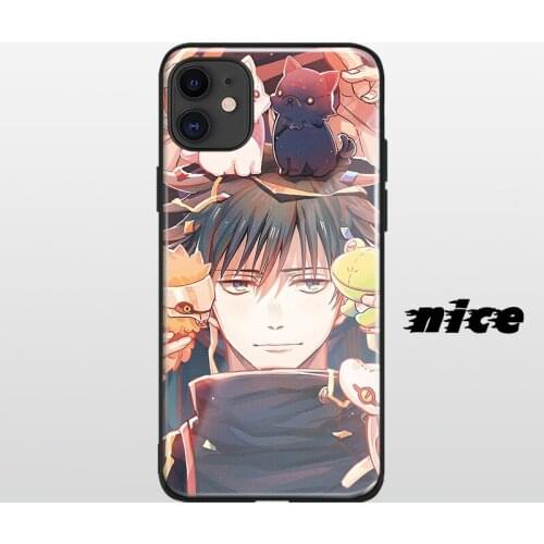 Fushiguro Megumi Jujutsu Kaisen Glass Soft Silicone Phone Case FOR IPhone SE 6s 7 8 Plus X XR XS 11 12 Mini Pro Max Cover Shell