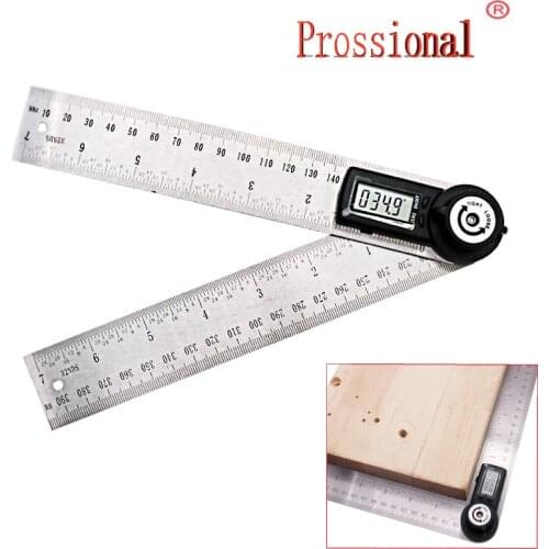 200mm Digital Angle Ruler Finder Meter Protractor Inclinometer Goniometer Electronic Angle Gauge Stainless Steel measure tool