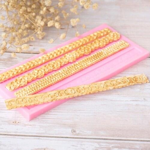 Decorative pattern Frame silicone mold fondant mold cake decorating tools chocolate gumpaste mold