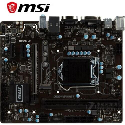 For MSI B250M-F Motherboard LGA 1151 DDR4 For Intel B250 B250M Desktop Mainboard SATA III USB3.0 PCI-E X16 3.0 Used