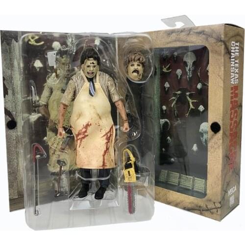 PVC 40th Anniversary Ultimate Leatherface The Texas Chainsaw Action Figure NECA Terror Movie Massacre Collectable Model Toy
