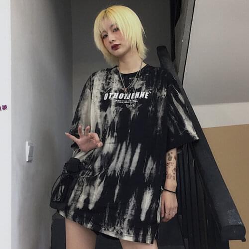 Women Black T Shirt Girl Harajuku Korean Style Graphic Tops Kawaii Female T-shirt for women embroidery streetwear women top
