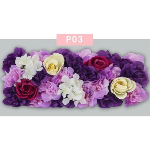 Artificial Flower Wedding Road Cited Flower Rose Peony Hydrangea Arched Door Flower Row Window T Station Wedding Party Decor