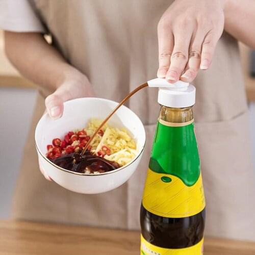 2Pcs Kitchen Oyster Sauce Oil Bottle Pump Nozzle Press Restaurant Replacement Pressure Oil Sprayer Pump Push-type Tools