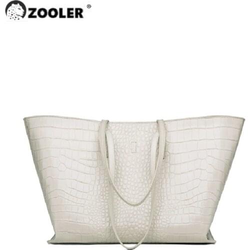 ZOOLER Exclusive designed women handbag luxury Genuine leather Shoulder Bags Womens Composite Bag Tote Winter bolsas #yc253