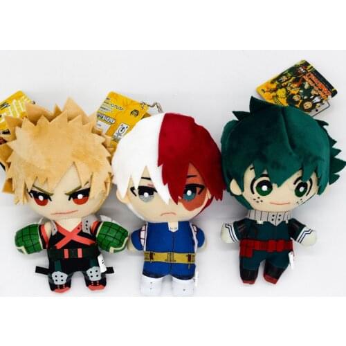 My Hero Academia Plush Toy Midoriya Izuku Todoroki Shoto Bakugo Katsuki Stuffed Dolls For Kids Plush Doll Pendant
