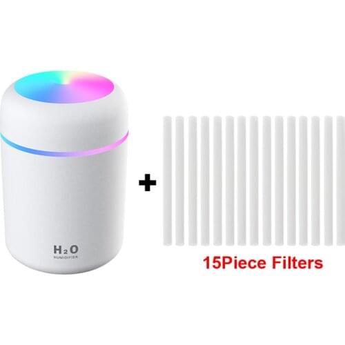 Portable 300ml Humidifier USB QOOLIFE Humidifer Diffuser With 7 Colors Night LED Lights Mini Office Air Purifier