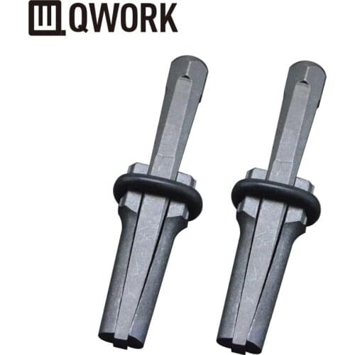 QWORK Industrial Grade 9/16" Plug Wedge and Feather Shims Concrete Marble Granite Rock Stone Splitter Hand Tools