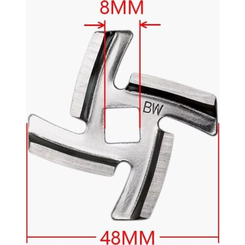 Stainless Meat Grinder Cutting Blade For Waring With 55mm Meat Output Calibers