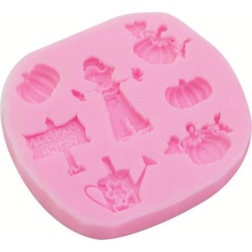 Halloween Theme Silicone Cake Tools Mold Fondant Wedding Decorating Clay Resin Chocolate Cookie Cake Baking Molds Decor