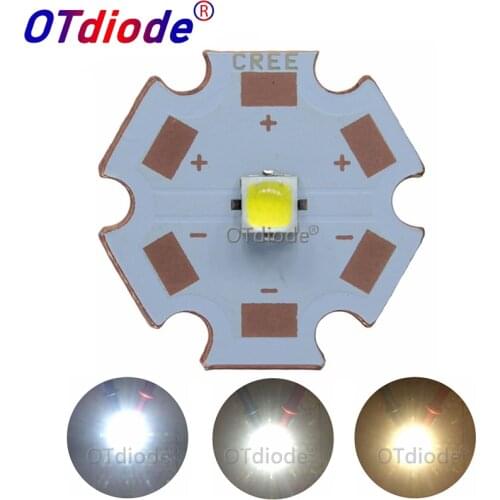 1PCS 10W Cree XPL HD XP-L Led Emitter Light White 6500K Warm White 3000-3200K with 8mm 12mm 14mm 16mm 20mm PCB for DIY