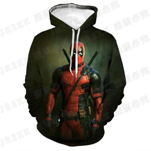 Funny Deadpool 3D Print Hoodies Cool Men Women Children Pullover Long Sleeve Boy Girl Kids Sweatshirts Coat Streetwear Clothing
