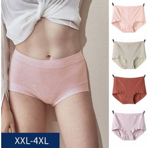 Panties of Large Sizes Womens Lingerie big Underwear Women Briefs Cotton Breathable Comfortable Soft 2Pcs/3Pcs