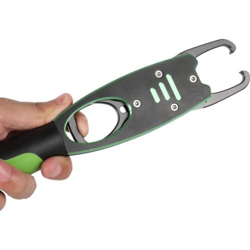 High Quality Fish Lip Grip Lure Rock Fishing Clamp Control Portable Aluminum Alloy Gripper Fish Lip Grip Grab Tool Angler Tackle