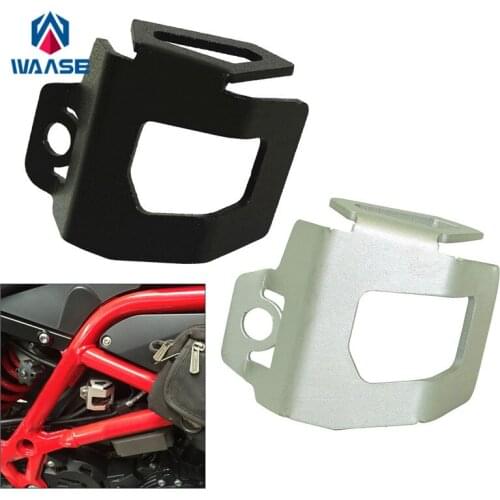 Waase Motorcycle Rear Brake Fluid Reservoir Guard Cover Protector For BMW F700GS F800GS ADV 2013 2014 2015 2016 2017 2018