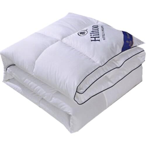 Winter Thick Quilt Duvet For Man Woman Bed 100% Cotton Hotel Home Queen King Size warm Gift Wedding Decoration Pink White Quilt