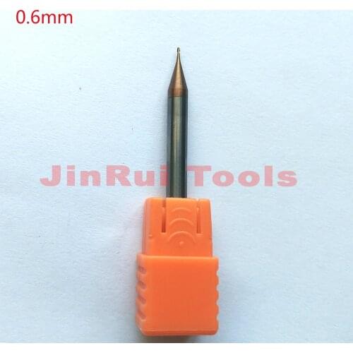1pc D0.6xD4x50L 0.6mm HRC60 2Flutes micro Flat end mills Solide Carbide End Mills CNC router bit Milling cutter Tools knife