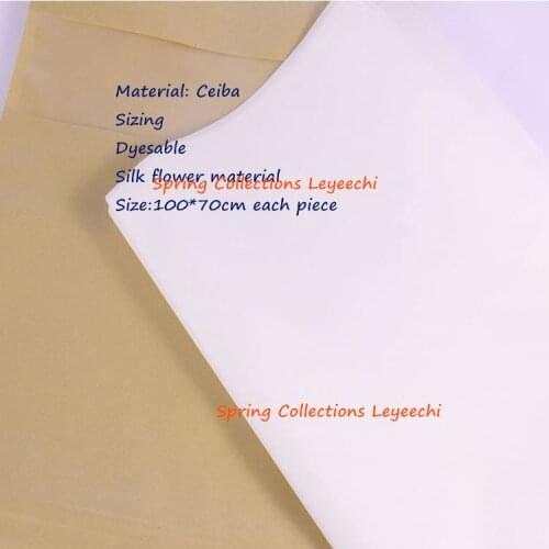 100% ceiba fabric 100*70cm/pcs for Silk flower material can be dyed