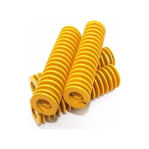 2pcs M10 mold spring light load yellow rectangle springs 20mm-300mm length washer