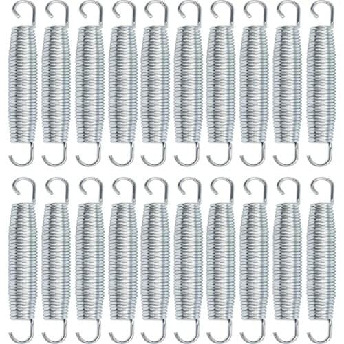 20Pcs 5.5 Inch Trampoline Springs Heavy Duty Galvanized Steel High Tensile Replacement Trampoline Accessories