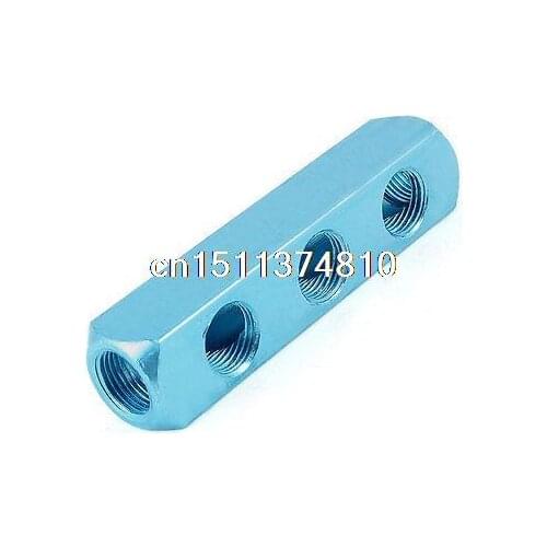 1/2" BSPP 3 Position Inline Quick Connector Air Hose Manifold Block