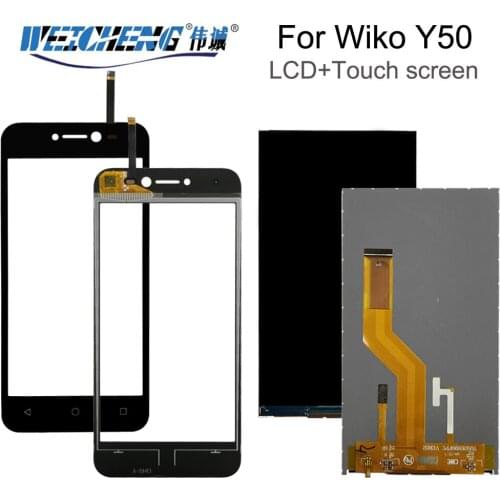 5.0"For Wiko Y50 LCD Display +Touch Screen Assembly For wiko Y50 lcd Digitizer Quality Tested +free tools
