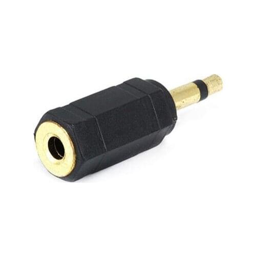 50 pcs Gold 3.5mm Mono male to 3.5mm Female Stereo Jack Adaptor Plug