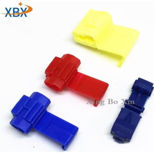 85PCS 2 Pin T Shape Wire Cable Connectors Terminals Crimp Scotch Lock Quick Splice Electrical Car Audio Kit