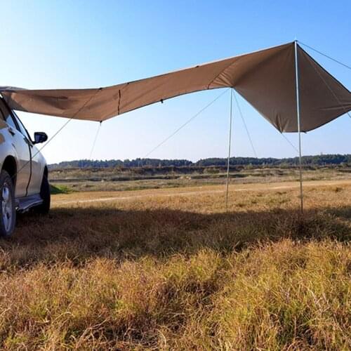 Car Shelter Shade Camping Side Car Roof Top Tent Awning Waterproof UV Portable Camping Tent Automobile Rooftop Rain Canopy
