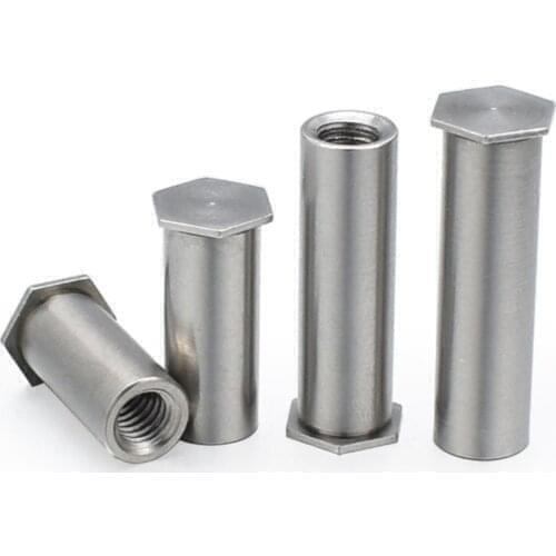 BSOS-8632--34/32/30/28/26/24/22/20/18/16/14/12/10/8/6/Type BSOS Blind threaded Standoffs Stainless steel, passivation
