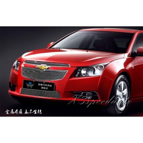 For Chevrolet Cruze 2009-2014 Front Racing Grill Grille Protector Cover High Quality New Aluminum Alloy 3PCS