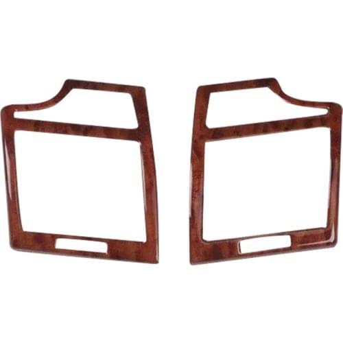 For TOYOTA Camry 2006-2011 2PCS Wood ABS Car Front Side Air Conditioning Vent Cover Trim Car Styling Accessories