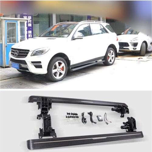 For Benz ML W166 ML320 ML300 ML350 ML400 2012-2018 Electric Automatic Running Boards Side Step Bar High Quality Motor Pedals