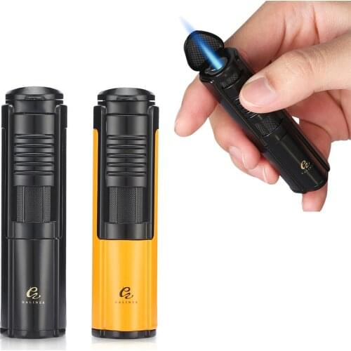 GALINER Windproof Torch Jet Lighter Turbo Gas Flame Cigar Lighter Butane Outdoor Cigars Ignition Gadgets Cigarettes Lighters