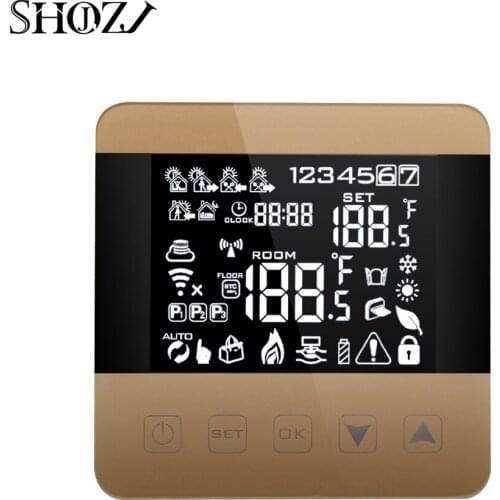 Google Alexa home Programmable Winter WiFi Smart Thermostat For Water /Floor Heating Touchscreen Room Temperature Controller