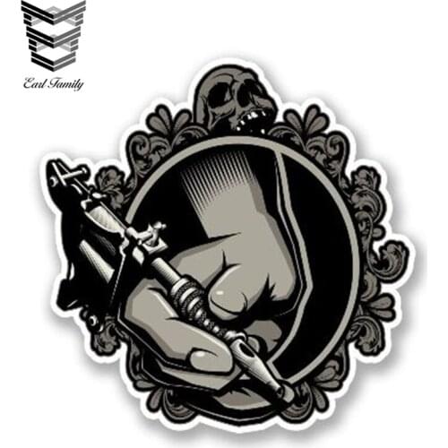 EARLFAMILY 13cm x 12cm Personality Tattoo Sticker Car Trunk BUMPER DECAL JDM Car Sticker Styling Waterproof Window Accessories