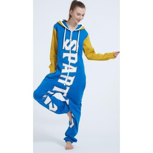 ZOOOP IT UP Onesies Nordic Way Hoodie Fleece Romper Adult Onzie All In One Piece Jumpsuit
