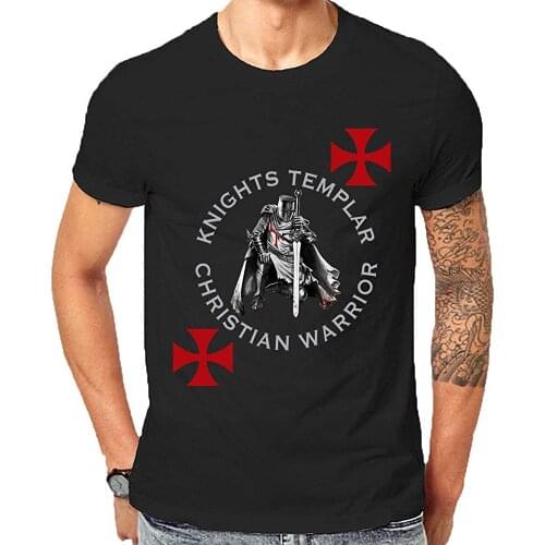 Knights Templar Christian Warrior Bible Oath Holy Spirit Church Bible T-Shirt 2019 Fashion Unisex Tee