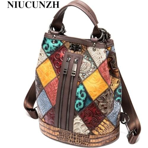 NICUNZH Fashion Women Backpack High Quality Youth Leather Backpacks for Teenage Girls Female School Shoulder Bag Bagpack mochila