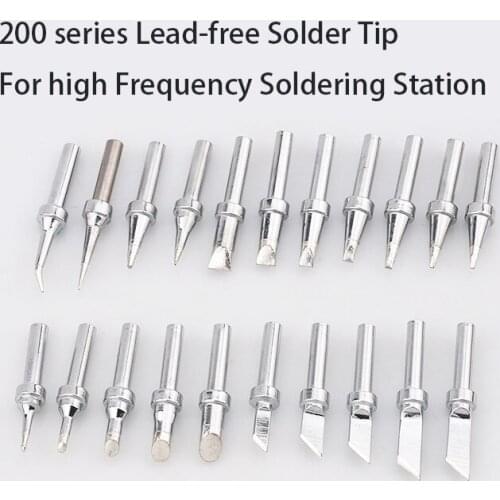 Lead-free soldering iron tip 200 series constant temperature welding head for 203H 90-120W high frequency soldering station