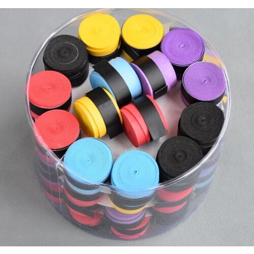 60 pcs/lot) Dry feel Various Colors Tennis Racket Grip Anti-skid Sweat perforated Badminton Grips Racquet Overgrip