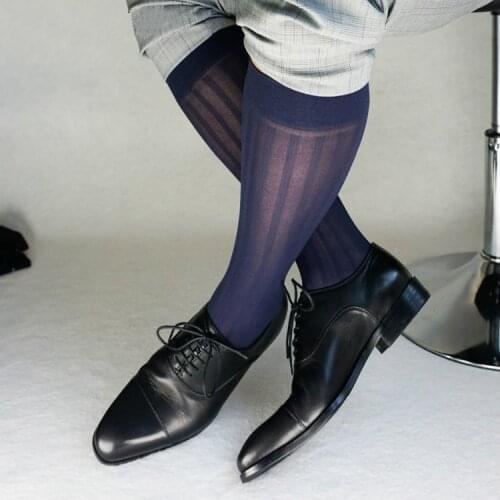 Tube Socks Mens Stocks Business Dress Wear Sheer Socks Exotic Male Formal Wear Sheer Sock Suit Men Sexy Transparent TNT Socks