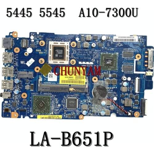 NEW LA-B651P FOR Dell Inspiron 5445 5545 Laptop Motherboard w/ A10-7300 Graphics card 2GB CN-0738WR 738WR Mainboard 100% tested