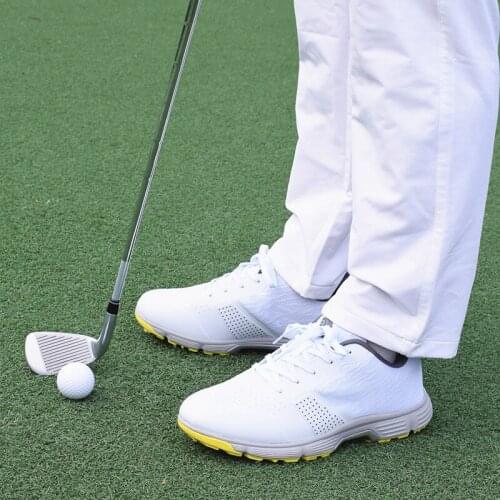 2021 New Brand Golf Shoes Men Genuine Leather Comfortable Golf Sport Sneakers Mens Athletic Trainers