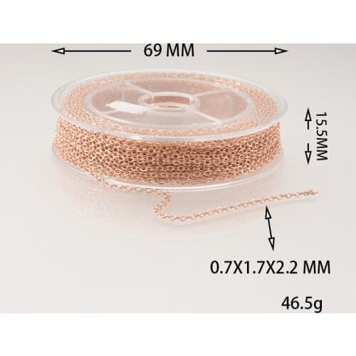 Newbrand 12 Meters Jewelry Making Copper Link Bulk Chains DIY Wallet Chain Jewelry Necklace Making Handmade Accessories 8 Styles