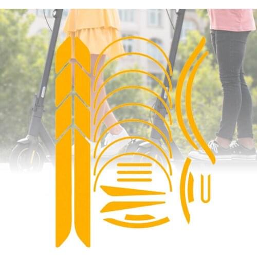 Wholesale Reflective Sticker for Xiaomi Mijia M365 1S PRO 2 Scooter Riding Pedal Decor Bicycle Exterior Accessories