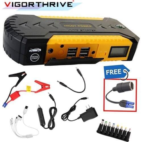 Car Jump jumper auto motor starter Emergency Power Supply Car Start Power Multi-function for petrol car cellphone Battery